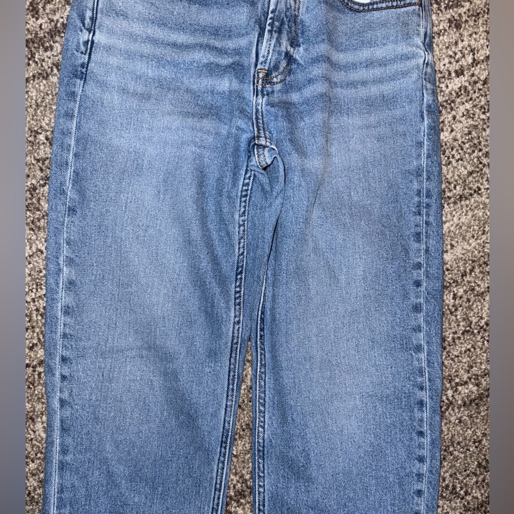 FAHERTY BLUE JEANS ORGANIC COTTON PANTS SIZE 27 STRAIGHT LEG - Picture 4 of 11